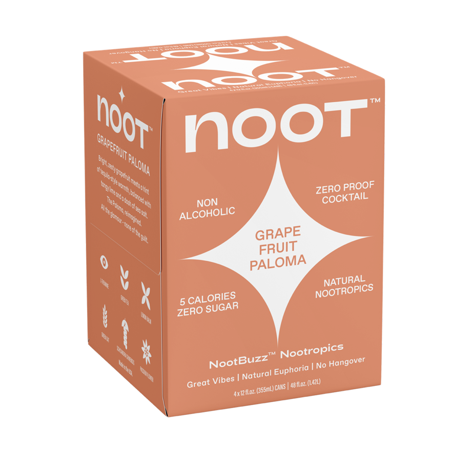 NOOT Grapefruit Paloma Non-Alcoholic (4Pack)
